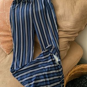 Striped flare pants